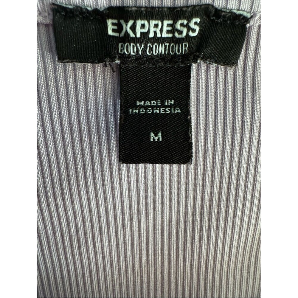 Express Lavender Ribbed Bodysuit - Picture 7 of 7